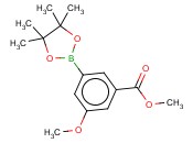 3-<span class='lighter'>甲</span>氧基-5-(4,4,5,5-四甲基-1,3,2-二氧杂<span class='lighter'>环</span>己硼烷-2-基)苯<span class='lighter'>甲酸</span><span class='lighter'>甲</span><span class='lighter'>酯</span>