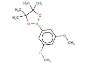 3-甲氧基-5-甲基硫代<span class='lighter'>苯</span><span class='lighter'>硼酸</span><span class='lighter'>频</span>那<span class='lighter'>醇</span><span class='lighter'>酯</span>