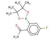 2-CARBAMOYL-5-<span class='lighter'>FLUOROPHENYLBORONIC</span> ACID PINACOL ESTER