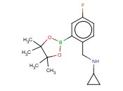 2-(<span class='lighter'>环</span><span class='lighter'>丙基</span>氨基甲基)-5-氟苯<span class='lighter'>硼酸</span>频那醇酯