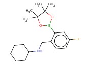 2-(环己基氨基甲基)-5-氟<span class='lighter'>苯</span><span class='lighter'>硼酸</span><span class='lighter'>频</span>那<span class='lighter'>醇</span><span class='lighter'>酯</span>
