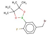 5-(BROMOMETHYL)-<span class='lighter'>2-FLUOROPHENYLBORONIC</span> ACID, PINACOL ESTER