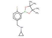 5-(CYCLOPROPYLAMINOMETHYL)-<span class='lighter'>2-FLUOROPHENYLBORONIC</span> ACID PINACOL ESTER