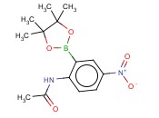 2-ACETAMIDO-5-<span class='lighter'>NITROPHENYLBORONIC</span> ACID, PINACOL ESTER