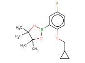2-CYCLOPROPYLMETHOXY-5-<span class='lighter'>FLUOROPHENYLBORONIC</span> ACID PINACOL ESTER