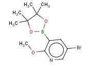 5-<span class='lighter'>溴</span>-2-甲氧基-3-(4,4,5,5-四甲基-1,3,2-二杂氧戊硼<span class='lighter'>烷</span>-2-基)吡啶