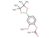 2-METHOXY-4-(4,4,5,5-TETRAMETHYL-1,3,2-DIOXABOROLAN-2-YL)PHENYL <span class='lighter'>ACETATE</span>