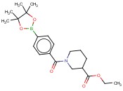 4-[3-(乙<span class='lighter'>氧</span><span class='lighter'>羰基</span>)哌啶-1-<span class='lighter'>羰基</span>]<span class='lighter'>苯</span><span class='lighter'>硼酸</span><span class='lighter'>频</span><span class='lighter'>哪</span><span class='lighter'>酯</span>