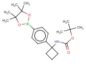 1-(4-(4,4,5,5-四甲基-1,3,2-二氧硼戊环-2-基)苯基)环丁基氨基甲酸叔丁酯