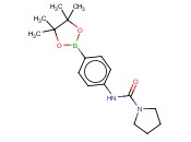4-(吡咯啉基<span class='lighter'>羰基</span><span class='lighter'>氨基</span>)苯基<span class='lighter'>硼酸</span><span class='lighter'>频</span><span class='lighter'>哪</span>醇<span class='lighter'>酯</span>