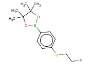 1,3,2-DIOXABOROLANE, 2-[4-[(2-FLUOROETHYL)THIO]PHENYL]-4,4,5,5-TETRAMETHYL-