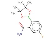 2-CARBAMOYL-4-<span class='lighter'>FLUOROPHENYLBORONIC</span> ACID PINACOL ESTER