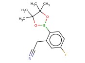 2-(CYANOMETHYL)-4-<span class='lighter'>FLUOROPHENYLBORONIC</span> ACID PINACOL ESTER