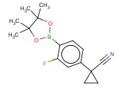 4-(1-CYANOCYCLOPROPYL)-<span class='lighter'>2-FLUOROPHENYLBORONIC</span> ACID PINACOL ESTER