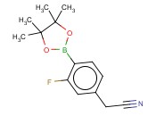 4-(CYANOMETHYL)-<span class='lighter'>2-FLUOROPHENYLBORONIC</span> ACID PINACOL ESTER