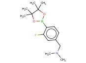 4-(DIMETHYLAMINOMETHYL)-<span class='lighter'>2-FLUOROPHENYLBORONIC</span> ACID, PINACOL ESTER