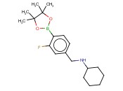 4-(N-CYCLOHEXYLAMINOMETHYL)-<span class='lighter'>2-FLUOROPHENYLBORONIC</span> ACID, PINACOL ESTER