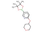 2-(TETRAHYDRO-PYRAN-4-YLOXY)-5-(4,4,5,5-TETRAMETHYL-[1,3,2]DIOXABOROLAN-2-<span class='lighter'>YL</span>)-<span class='lighter'>PYRIDINE</span>