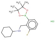 2-(N-CYCLOHEXYLAMINOMETHYL)-3-<span class='lighter'>FLUOROPHENYLBORONIC</span> ACID, PINACOL ESTER, HCL