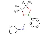 2-(环戊基氨基甲基)<span class='lighter'>苯</span><span class='lighter'>硼酸</span><span class='lighter'>频</span>那<span class='lighter'>醇</span><span class='lighter'>酯</span>