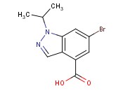 6-Bromo-1-<span class='lighter'>isopropyl-1H-indazole</span>-4-carboxylic acid