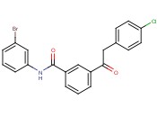 N-(3-bromophenyl)-3-(2-(4-chlorophenyl)acetyl)benzamide