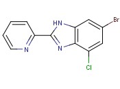 6-Bromo-4-<span class='lighter'>chloro-2-pyridin-2-yl-1H-benzimidazole</span>