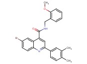 6-BROMO-2-(3,4-DIMETHYLPHENYL)-N-(<span class='lighter'>2-METHOXYBENZYL</span>)QUINOLINE-4-CARBOXAMIDE