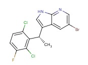 (S)-5-bromo-3-(1-(2,6-<span class='lighter'>dichloro</span>-3-fluorophenyl)ethyl)-1H-pyrrolo[<span class='lighter'>2,3</span>-b]pyridine