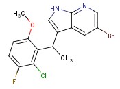 5-bromo-3-(1-(2-<span class='lighter'>chloro-3-fluoro-6-methoxyphenyl</span>)ethyl)-1H-pyrrolo[2,3-b]pyridine