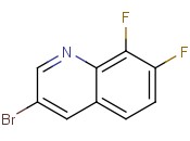 3-BROMO-<span class='lighter'>7,8</span>-DIFLUOROQUINOLINE