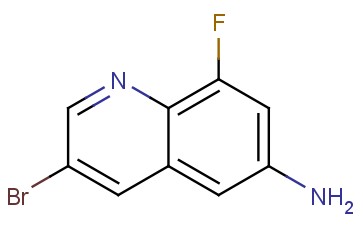 3-BROMO-8-<span class='lighter'>FLUOROQUINOLIN</span>-6-AMINE