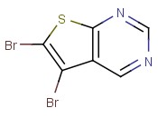 5,6-Dibromothieno[2,3-d]<span class='lighter'>pyrimidine</span>