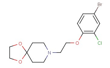 8-(2-(4-BROMO-2-CHLOROPHENOXY)ETHYL)-<span class='lighter'>1,4-DIOXA</span>-8-AZASPIRO[4.5]DECANE