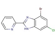 4-<span class='lighter'>BROMO-6-CHLORO-2-PYRIDIN-2-YL</span>-1H-BENZIMIDAZOLE