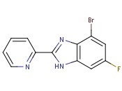 4-Bromo-6-<span class='lighter'>fluoro-2-pyridin-2-yl</span>-1H-benzimidazole
