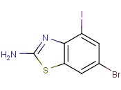 6-bromo-4-iodo-1,3-benzothiazol-2-<span class='lighter'>amine</span>