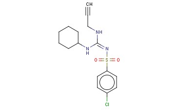 4-CHLORO-N-((CYCLOHEXYLAMINO)(2-PROPYNYLAMINO)METHYLENE)-BENZENESULFONAMIDE