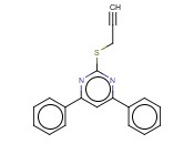 4,6-<span class='lighter'>DIPHENYL</span>-2-PROP-2-YNYLSULFANYLPYRIMIDINE