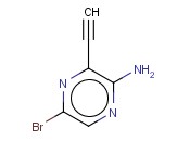 5-bromo-3-ethynyl-<span class='lighter'>pyrazin-2-ylamine</span>