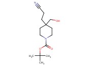 tert-butyl 4-(2-cyanoethyl)-4-(hydroxymethyl)piperidine-1-carboxylate