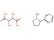 (-)-1-METHYL-2-[3-PYRIDYL]PYRROLIDINE <span class='lighter'>TARTRATE</span>