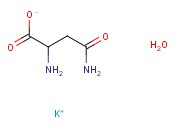 DL-<span class='lighter'>ASPARAGINE</span>, POTASSIUM SALT <span class='lighter'>MONOHYDRATE</span>