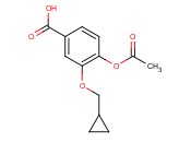 4-Acetoxy-3-(cyclopropylmethoxy)<span class='lighter'>benzoic</span> acid