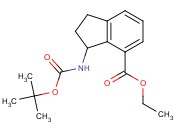 ethyl 3-(tert-butoxycarbonylamino)-2,3-dihydro-1H-indene-4-carboxylate