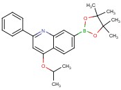 (4-isopropoxy-2-phenylquinolin-7-yl)boronic acid <span class='lighter'>pinacol</span> <span class='lighter'>ester</span>