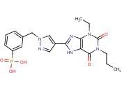 {3-[4-(3-Ethyl-2,6-dioxo-1-propyl-2,3,6,7-tetrahydro-1H-purin-8-<span class='lighter'>yl</span>)-pyrazol-1-ylmethyl