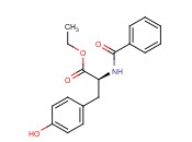 N-BENZOYL-L-<span class='lighter'>TYROSINE</span> ETHYL ESTER