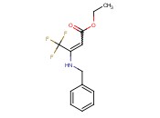 3-BENZYLAMINO-4,4,4-TRIFLUORO-BUT-2-ENOIC ACID ETHYL <span class='lighter'>ESTER</span>