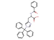 2-benzamido-3-(1-trityl-1H-imidazol-4-<span class='lighter'>yl</span>)<span class='lighter'>propanoic</span> acid